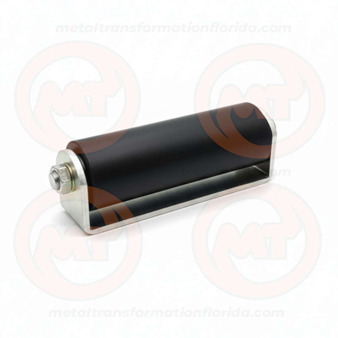 ROLLER 6" BLACK GALV BRACKET