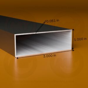 REC. TUBE 1 X 3 X .051 X 24' (Bronze)