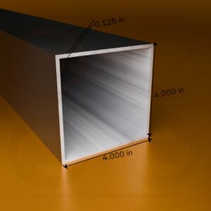 SQ. TUBE 4 X 4 X .125 X 24' (Bronze)
